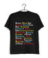 9 A-Z OF TV Series Casual Graphic Printed T-Shirt for Men