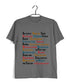 9 A-Z OF TV Series Casual Graphic Printed T-Shirt for Men