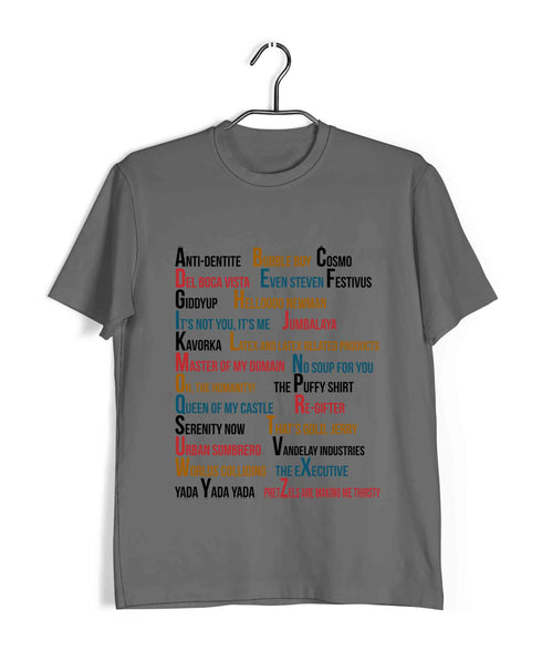 7 A-Z OF TV Series Casual Graphic Printed T-Shirt for Men