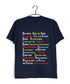 9 A-Z OF TV Series Casual Graphic Printed T-Shirt for Men