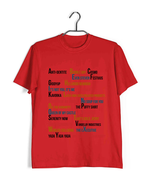 7 A-Z OF TV Series Casual Graphic Printed T-Shirt for Men