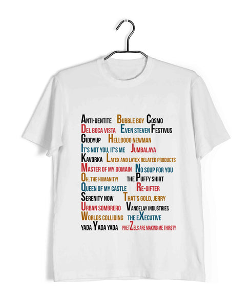 7 A-Z OF TV Series Casual Graphic Printed T-Shirt for Men