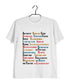9 A-Z OF TV Series Casual Graphic Printed T-Shirt for Men