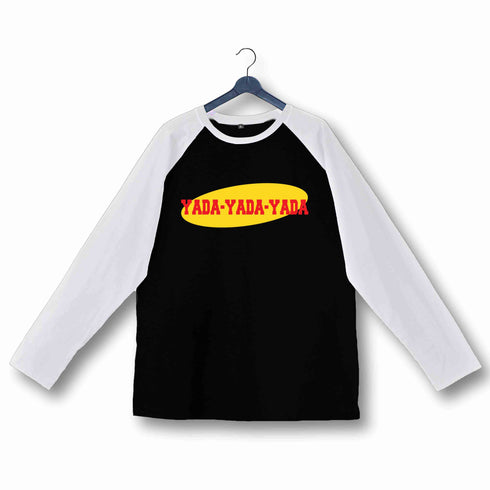 5 TV Series YADA YADA YADA Custom Printed Graphic Design Raglan T-Shirt for Women