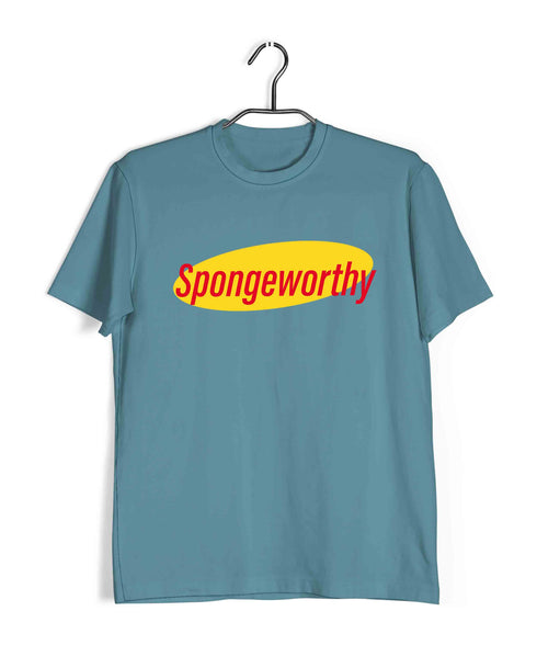 91 SPONGEWORTHY TV Series Casual Graphic Printed T-Shirt for Men