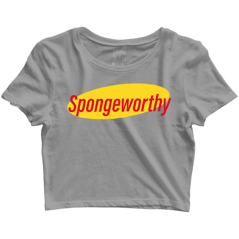 8 TV Series SPONGEWORTHY Custom Printed Graphic Design Crop Top T-Shirt for Women