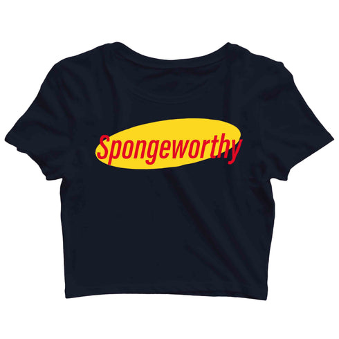 8 TV Series SPONGEWORTHY Custom Printed Graphic Design Crop Top T-Shirt for Women