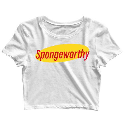 8 TV Series SPONGEWORTHY Custom Printed Graphic Design Crop Top T-Shirt for Women