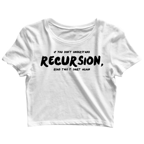 Coding Nerd Engineering CLOUD IS JUST ANOTHER COMPUTER Custom Printed Graphic Design Crop Top T-Shirt for Women