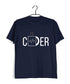 Coding Pop Culture CODER Nerd Engineering Casual Graphic Printed T-Shirt for Men