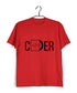 Coding Pop Culture CODER Nerd Engineering Casual Graphic Printed T-Shirt for Men