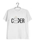 Coding Pop Culture CODER Nerd Engineering Casual Graphic Printed T-Shirt for Men