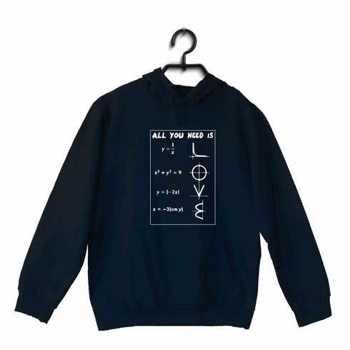 NERD GEEK Coding Nerd Engineering MATH LOVE UNISEX HOODIE Sweatshirts