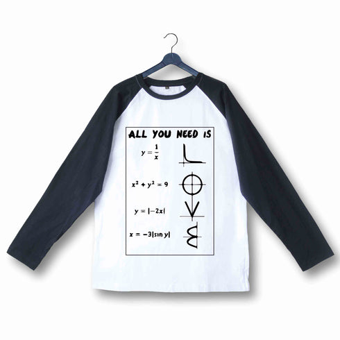 Coding Nerd Engineering MATH LOVE Custom Printed Graphic Design Raglan T-Shirt for Women