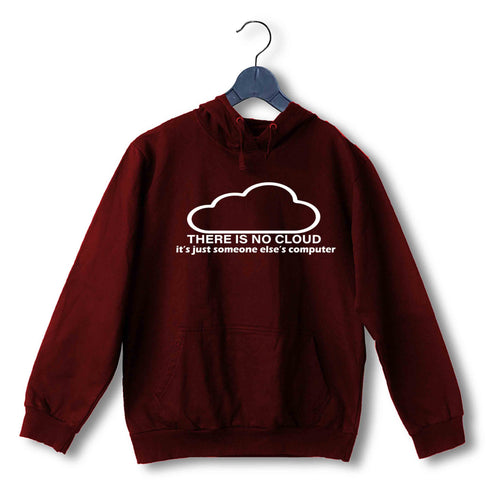 NERD GEEK Coding Nerd Engineering CLOUD IS JUST ANOTHER COMPUTER UNISEX HOODIE Sweatshirts