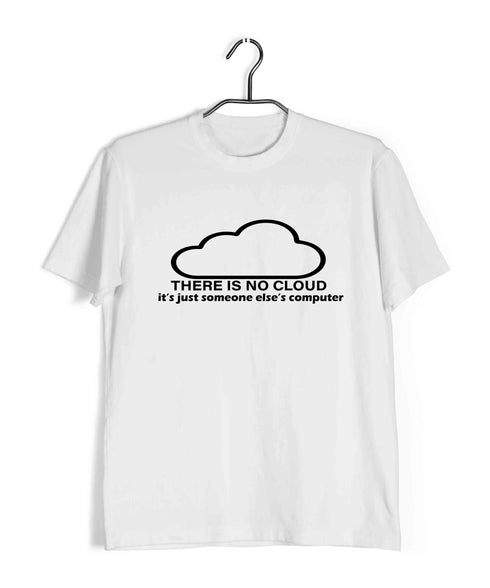 Coding CLOUD IS JUST ANOTHER COMPUTER Nerd Engineering Casual Graphic Printed T-Shirt for Men