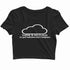 Coding Nerd Engineering CLOUD IS JUST ANOTHER COMPUTER Custom Printed Graphic Design Crop Top T-Shirt for Women