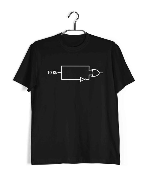 Coding Pop Culture TO BE OR NOT TO BE Nerd Engineering Casual Graphic Printed T-Shirt for Men