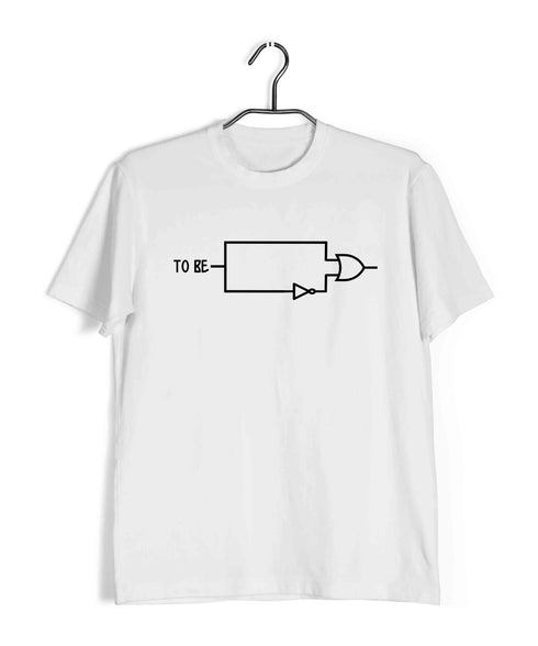 Coding Pop Culture TO BE OR NOT TO BE Nerd Engineering Casual Graphic Printed T-Shirt for Men