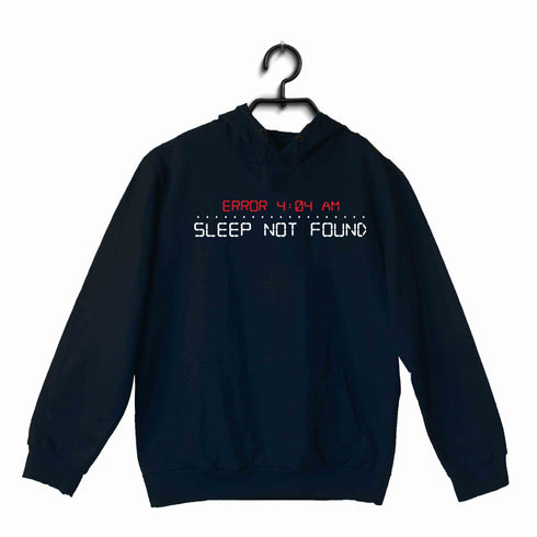 NERD GEEK Coding Nerd Engineering SLEEP NOT FOUND ERROR 404 UNISEX HOODIE Sweatshirts
