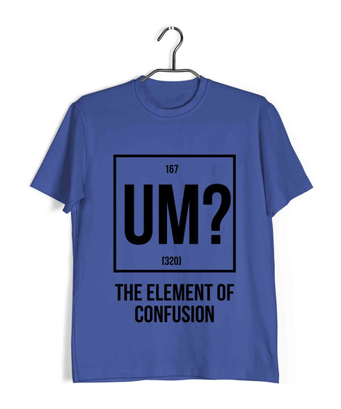 THE ELEMENT OF CONFUSION Nerd Casual Graphic Printed T-Shirt for Men