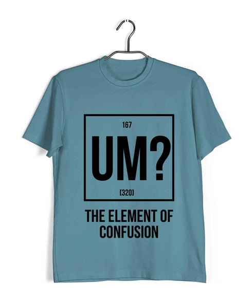 THE ELEMENT OF CONFUSION Nerd Casual Graphic Printed T-Shirt for Men