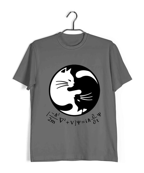 Physics SCHRODINGERS EQUATION YIN YANG Nerd Casual Graphic Printed T-Shirt for Men