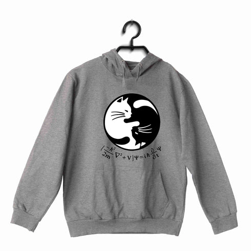 NERD GEEK Nerd SCHRODINGERS EQUATION YIN YANG UNISEX HOODIE Sweatshirts