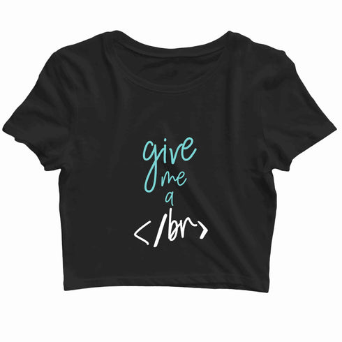 Coding Nerd Engineering CODE IS CLEAN MIND IS DIRTY Custom Printed Graphic Design Crop Top T-Shirt for Women