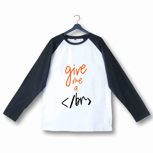 Coding Nerd Engineering GIMME A BREAK Custom Printed Graphic Design Raglan T-Shirt for Women