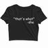 engineering womens crop top