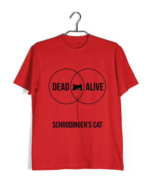 Physics Coding SCHRODINGERS CAT VENN DIAGRAM Nerd Engineering Casual Graphic Printed T-Shirt for Men