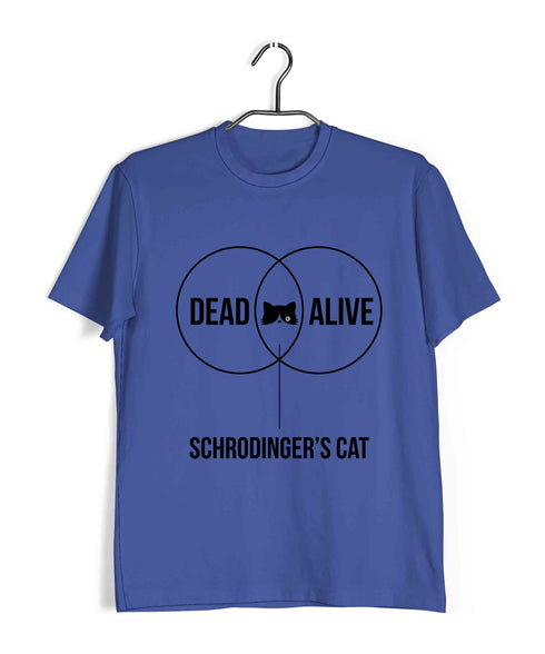 Physics Coding SCHRODINGERS CAT VENN DIAGRAM Nerd Engineering Casual Graphic Printed T-Shirt for Men
