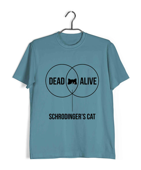 Physics Coding SCHRODINGERS CAT VENN DIAGRAM Nerd Engineering Casual Graphic Printed T-Shirt for Men