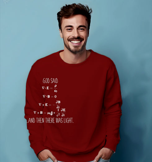 Aaramkhor PHYSICS MAXWELLS EQUATIONS PHYSICS Science, Nerd, Geeky winter 23 Unisex Sweatshirts