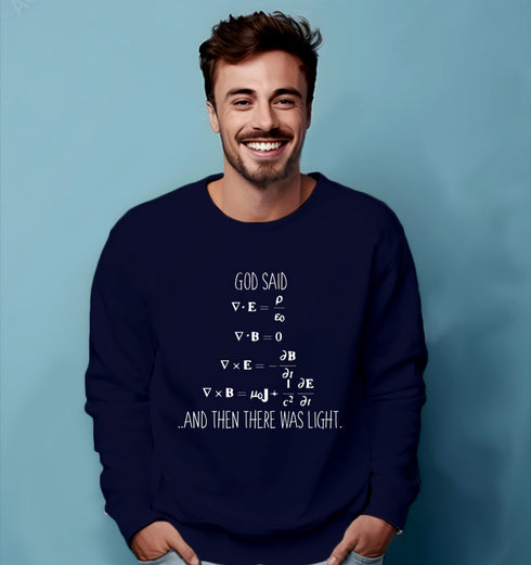 Aaramkhor PHYSICS MAXWELLS EQUATIONS PHYSICS Science, Nerd, Geeky winter 23 Unisex Sweatshirts