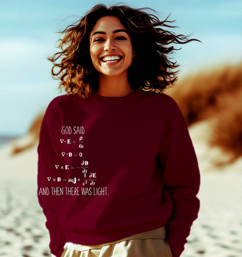 Aaramkhor PHYSICS MAXWELLS EQUATIONS PHYSICS Science, Nerd, Geeky winter 23 Unisex Sweatshirts