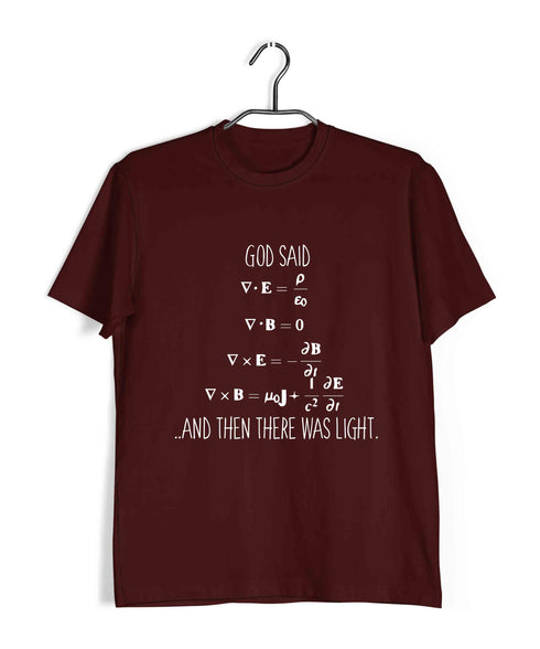 Physics PHYSICS MAXWELLS EQUATIONS Nerd Casual Graphic Printed T-Shirt for Men