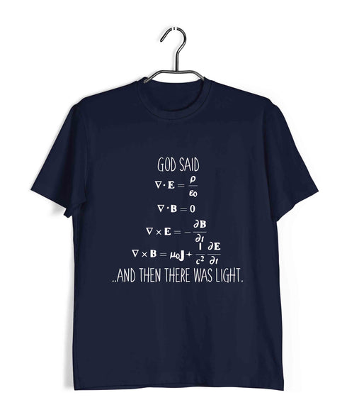 Physics PHYSICS MAXWELLS EQUATIONS Nerd Casual Graphic Printed T-Shirt for Men