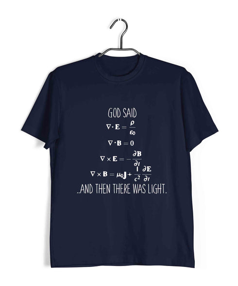 NERD GEEK Nerd Physics PHYSICS MAXWELLS EQUATIONS Custom Printed Graphic Design T-Shirt for Men
