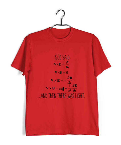 Physics PHYSICS MAXWELLS EQUATIONS Nerd Casual Graphic Printed T-Shirt for Men