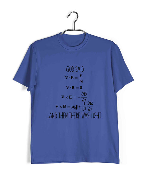 Physics PHYSICS MAXWELLS EQUATIONS Nerd Casual Graphic Printed T-Shirt for Men