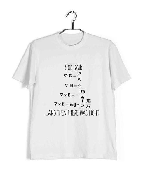 NERD GEEK Nerd Physics PHYSICS MAXWELLS EQUATIONS Custom Printed Graphic Design T-Shirt for Men