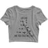nerd womens crop top