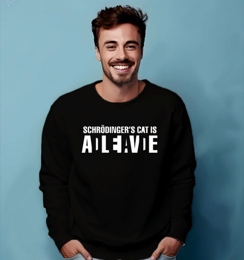 Aaramkhor CAT DEAD OR ALIVE PHYSICS Science, Nerd, Geeky winter 23 Unisex Sweatshirts