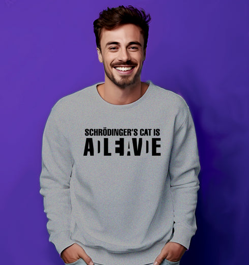 Aaramkhor CAT DEAD OR ALIVE PHYSICS Science, Nerd, Geeky winter 23 Unisex Sweatshirts