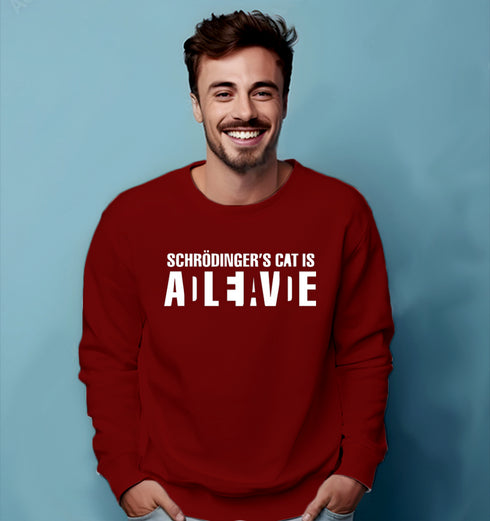 Aaramkhor CAT DEAD OR ALIVE PHYSICS Science, Nerd, Geeky winter 23 Unisex Sweatshirts