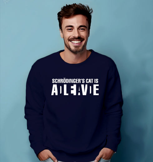 Aaramkhor CAT DEAD OR ALIVE PHYSICS Science, Nerd, Geeky winter 23 Unisex Sweatshirts