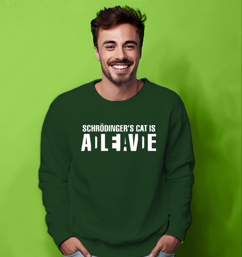 Aaramkhor CAT DEAD OR ALIVE PHYSICS Science, Nerd, Geeky winter 23 Unisex Sweatshirts