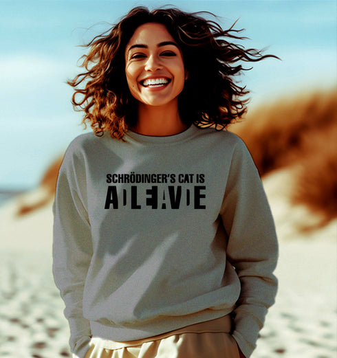 Aaramkhor CAT DEAD OR ALIVE PHYSICS Science, Nerd, Geeky winter 23 Unisex Sweatshirts